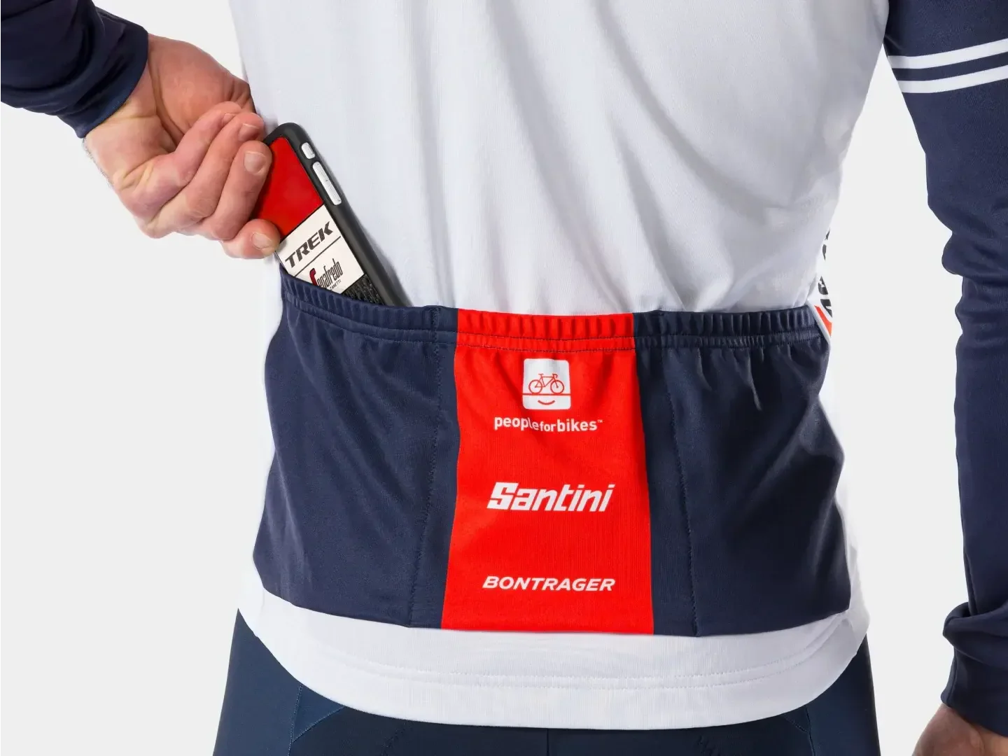 Jersey Santini Trek-Segafredo Men's Replica Thermal LS - Image 3